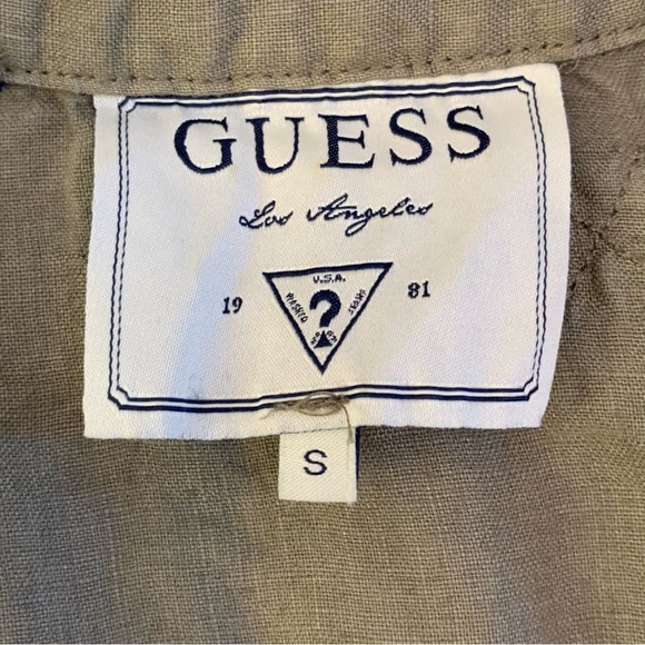 Guess Short Sleeve Military Green Jacket - Picture 6 of 14